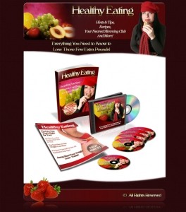 Healthy Eating Minisite, WordPress Theme, PLR EBook Resale Rights Template
