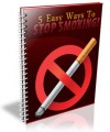 5 Easy Ways To Stop Smoking Resale Rights Ebook 