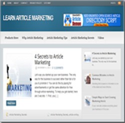 Learn Article Marketing Blog Personal Use Template With Video