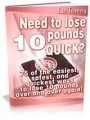 Lose 10 Pounds Quickly PLR Ebook