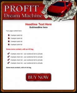 Profit Dream Maching Plr Template
