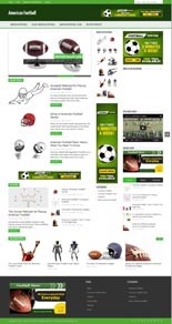 American Football Niche Blog Personal Use Template