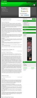 Body Art Niche Blog PLR Template