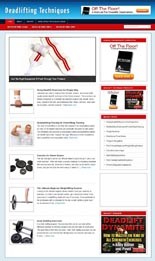 Deadlifting Niche Blog Personal Use Template With Video