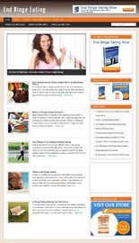 End Binge Eating Niche Blog Personal Use Template With Video