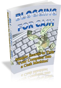 Blogging For Cash PLR Ebook