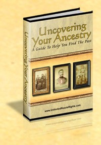 Uncovering Your Ancestry Resale Rights Ebook
