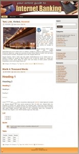 Internet Banking Templates Plr Template
