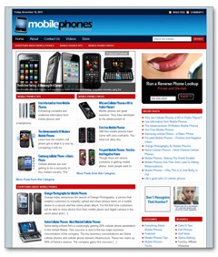 Mobile Phones Niche Blog PLR Template