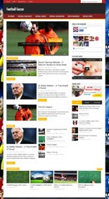 FootballSoccer Niche Blog Personal Use Template