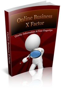 Online Business X Factor PLR Ebook