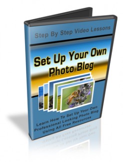 Setting Up Your Own Photo Blog Resale Rights Video