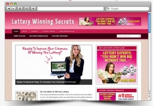 Lottery Winning Secrets Blog Personal Use Template