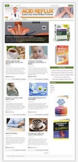 Acid Reflux Niche Blog PLR Template