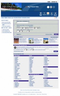 My Travel Agency Blue Personal Use Template