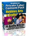 Private Label Article Pack : Hobbies, Arts  Crafts PLR ...