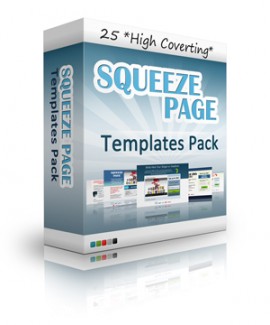 25 Squeeze Page Templates MRR Template