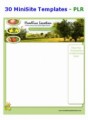 30 Minisite Templates – Plr PLR Template