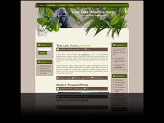 Wildlife Web Template WordPress Theme MRR Template