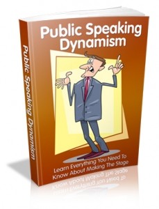 Public Speaking Dynamism Mrr Ebook