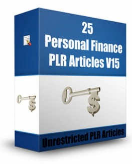 25 Personal Finance Plr Articles V15 PLR Article
