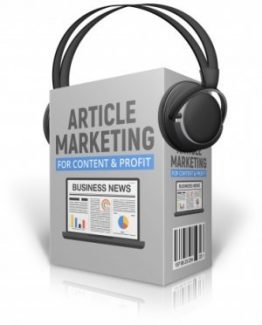Article Marketing For Content And Profit MRR Audio