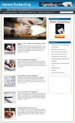 Improve Handwriting Blog Personal Use Template With Video