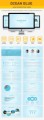Ocean Blue Theme Personal Use Template