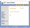 Review Website Blue Gold Personal Use Template