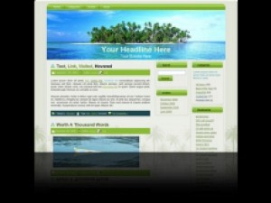 Palm Tree WP Theme Mrr Template