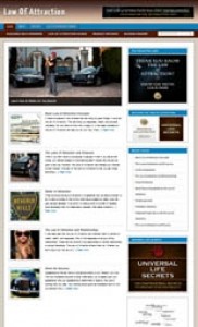 Law Of Attraction Niche Blog Personal Use Template