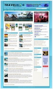 Travel Blog Theme Plr Template