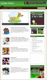 Cartooning Niche Blog Personal Use Template With Video