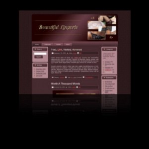 Lingerie WP Theme Mrr Template