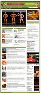 Muscle Building Website Plr Template