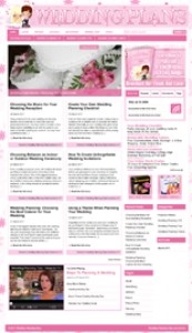 Wedding Plans WordPress Theme Personal Use Template