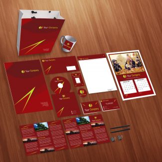 Red Company Print Design Personal Use Template
