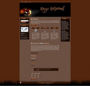 Halloween Pumpkin WP Theme Mrr Template