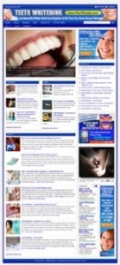 Teeth Whitening Website Plr Template