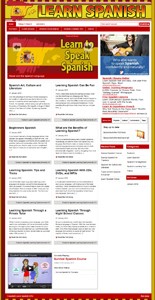 Learn Spanish Niche Blog Personal Use Template