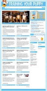 Training Your Puppy WordPress Theme Personal Use Template