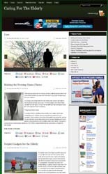 Caring For The Elderly Niche Blog PLR Template