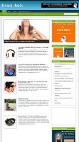 Binaural Beats Niche Blog Personal Use Template With Video