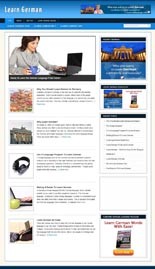 Learn German Niche Blog Personal Use Template With Video