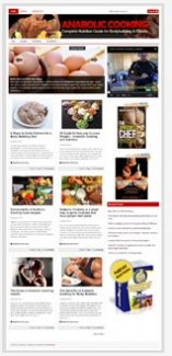 Anabolic Cooking Niche Blog PLR Template