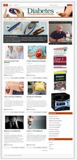 Diabetes Niche Blog PLR Template