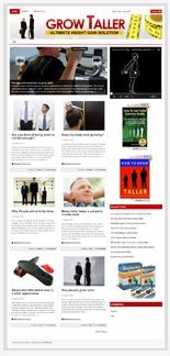 Grow Taller Niche Blog PLR Template