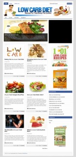 Low Carb Diet Plr Niche Blog PLR Template