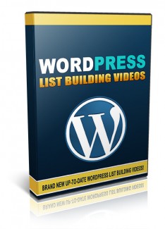 WordPress List Building Videos Personal Use Video