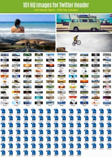 101 Twitter Headers Personal Use Graphic
